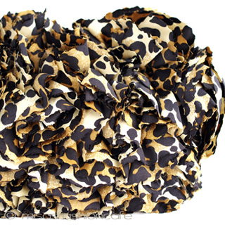 （画像用） SANTI サンティ クラッチ レオパードフラワー