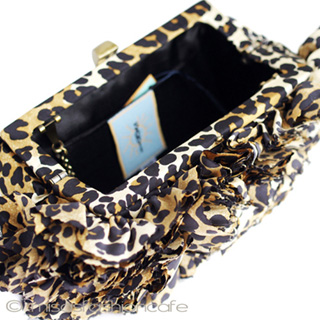 （画像用） SANTI サンティ クラッチ レオパードフラワー