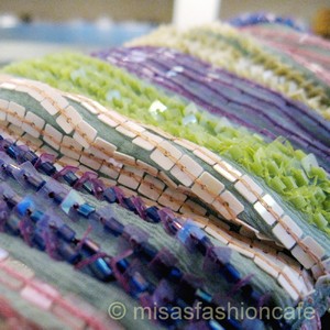 （画像用） SANTI サンティ クラッチ ストライプ