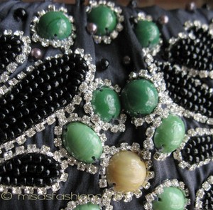 （画像用） SANTI サンティ クラッチ クリスタルビジュー