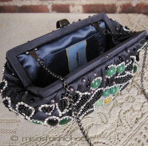 （画像用） SANTI サンティ クラッチ クリスタルビジュー