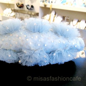 （画像用） SANTI サンティ クラッチ ブルーフラワー（ワイド）