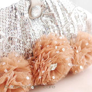 （画像用） ＳＡＮＴＩサンティ バッグ ビジューフラワー （L）