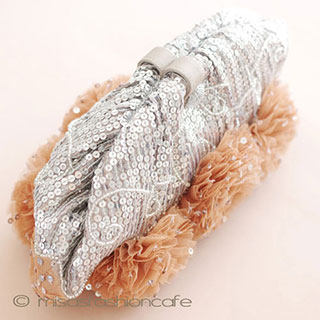 （画像用） ＳＡＮＴＩサンティ バッグ ビジューフラワー （L）