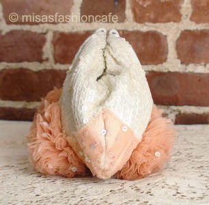 （画像用） SANTI サンティ クラッチ サーモンフラワー（ワイド）