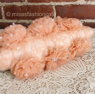 （画像用） SANTI サンティ クラッチ サーモンフラワー（ワイド）