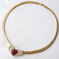 （画像用） ChristianDiorディオール ハートネックレス