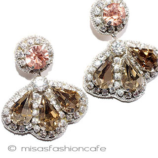 （画像用） ＳＰＡＲＫＬ　ピアス シャンパン・フローラル