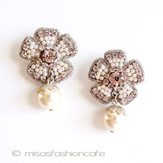 （画像用） ＳＰＡＲＫＬ　パールのお花 ピアス　再販！