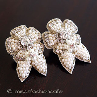 （画像用） ＳＰＡＲＫＬ　パールのお花 イヤリングまたはピアス