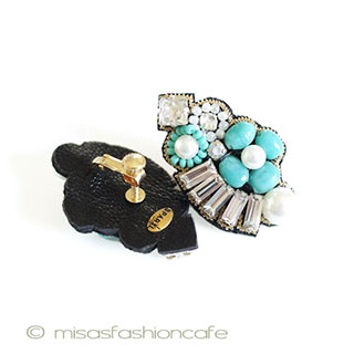 （画像用） ＳＰＡＲＫＬ　イヤリング ターコイズ・フラワー