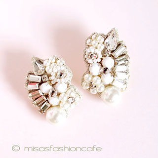 （画像用） ＳＰＡＲＫＬ　ブライダル パール＆クリスタルの花