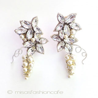 （画像用） ＳＰＡＲＫＬ　イヤリング 真珠の葡萄