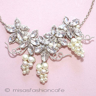 （画像用） ＳＰＡＲＫＬ　ネックレス シェルパールの葡萄（L）