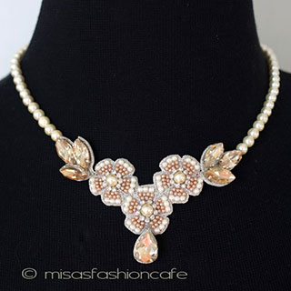 （画像用） ＳＰＡＲＫＬ　ネックレス パール・フラワー　再販！