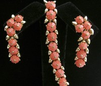 （画像用） クラウンTrifari イヤリング＆ブレスレットセット