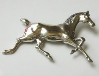 （画像用） Sterling　Silver 銀製　馬ブローチ