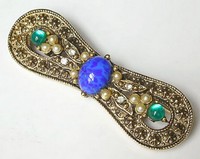 （画像用） ラピス・リボン　ブローチ