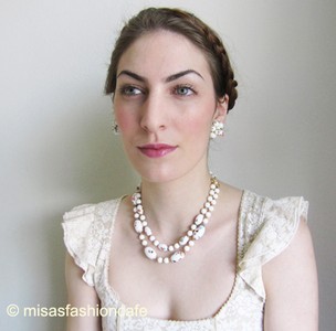 （画像用） クラウンTrifariセット ネックレス＆イヤリング