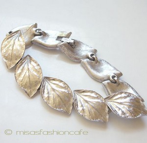 （画像用） クラウントリファリ Trifari 銀の葉