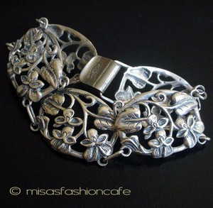 （画像用） Sterling Silver 銀製 スミレ・パンジーの花