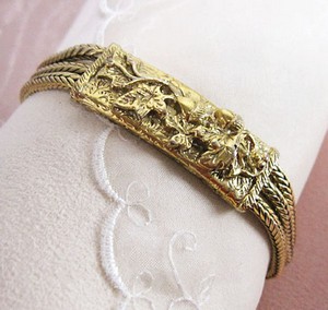 （画像用） アンティーク　 どんぐりブレスレット