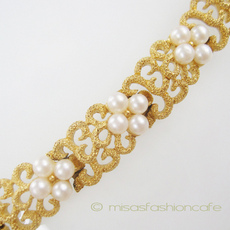 （画像用） クラウントリファリ Trifari 小花ブレスレット