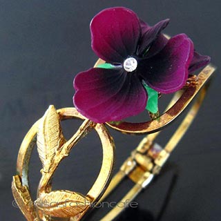 （画像用） パンジー・すみれ バングル