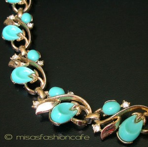 （画像用） クラウントリファリ Trifari ターコイズ