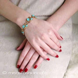 （画像用） クラウントリファリ Trifari ターコイズ