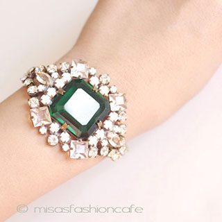 （画像用） チェコ製ガラス ブレス