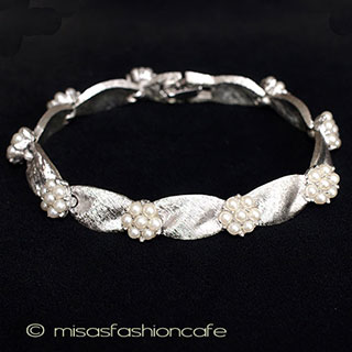 （画像用） Ｔｒｉｆａｒｉ　 トリファリ パール花りぼん　ブレス