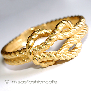 （画像用） Ｔｒｉｆａｒｉ　 トリファリ 金ロープ　バングル