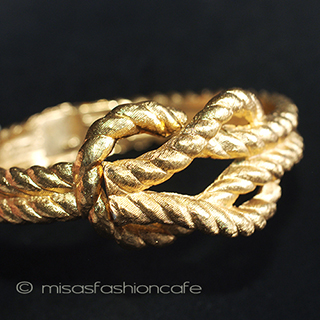 （画像用） Ｔｒｉｆａｒｉ　 トリファリ 金ロープ　バングル