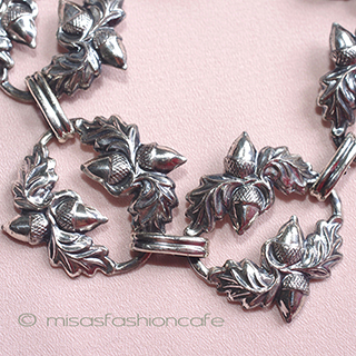 （画像用） SterlingSilver　銀製 どんぐり　ブレスレット