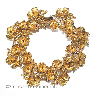 （画像用） Judy Lee　ポピー お花　ブレスレット