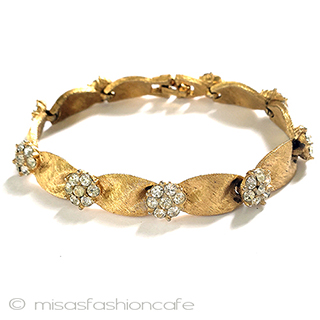 （画像用） Trifari　 トリファリ 花リボン　ブレスレット