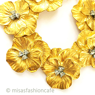 （画像用） ヴィンテージアクセサリー パンジー・スミレの花