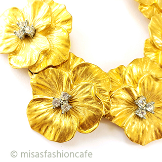 （画像用） ヴィンテージアクセサリー パンジー・スミレの花