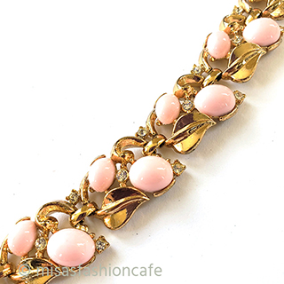 （画像用） ビンテージジュエリー トリファリ　ピンクベリー