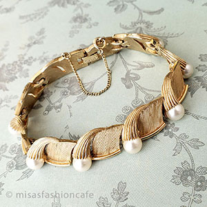 （画像用） Trifari　 トリファリ パール　ブレスレット