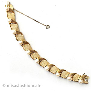 （画像用） Trifari　 トリファリ パール　ブレスレット