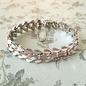 （画像用） Trifari　 トリファリ 銀葉　ブレスレット