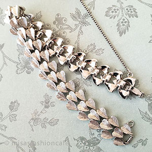 （画像用） Trifari　 トリファリ 銀葉　ブレスレット