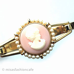 （画像用） Trifari　 トリファリ カメオ　ブレスレット