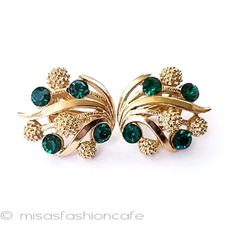 （画像用） Trifari　 トリファリ たんぽぽ　イヤリング