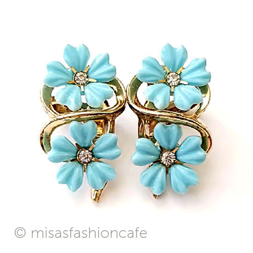 （画像用） Trifari　 トリファリ フラワーイヤリング