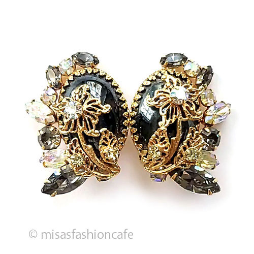 （画像用） Ｈｏｂｅ　イヤリング ビジュー　フラワー