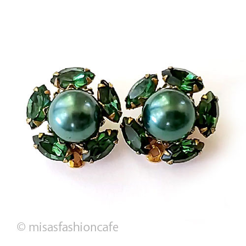 （画像用） Haskell　デザイナー Eugene花イヤリング