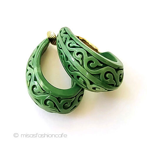 （画像用） Trifari　 トリファリ フープ　イヤリング